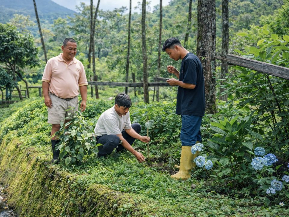 A project focused on reviving barren or degraded land through structured plantation and soil rehabilitation. Community members cleared invasive growth, restored planting beds, and established moisture-retaining vegetation. Over time, these efforts promote soil enrichment, reduce erosion, and convert previously unproductive areas into thriving green landscapes.
